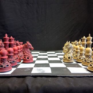 Custom Fantasy Dragon Chess Set Blood & Bone Version
